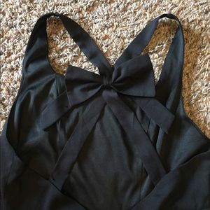 Little Black Dress with Open back and Bow